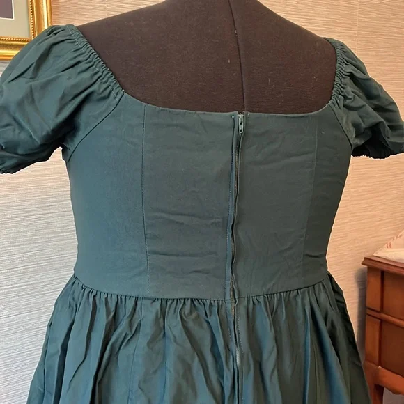 Vixen by Micheline Pitt swing dress hunter green - Picture 4 of 4